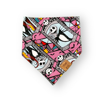 Jack & Sally - Halloween Dog Bandana