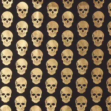 Gold Skulls Dog Bandana — Handmade in Australia